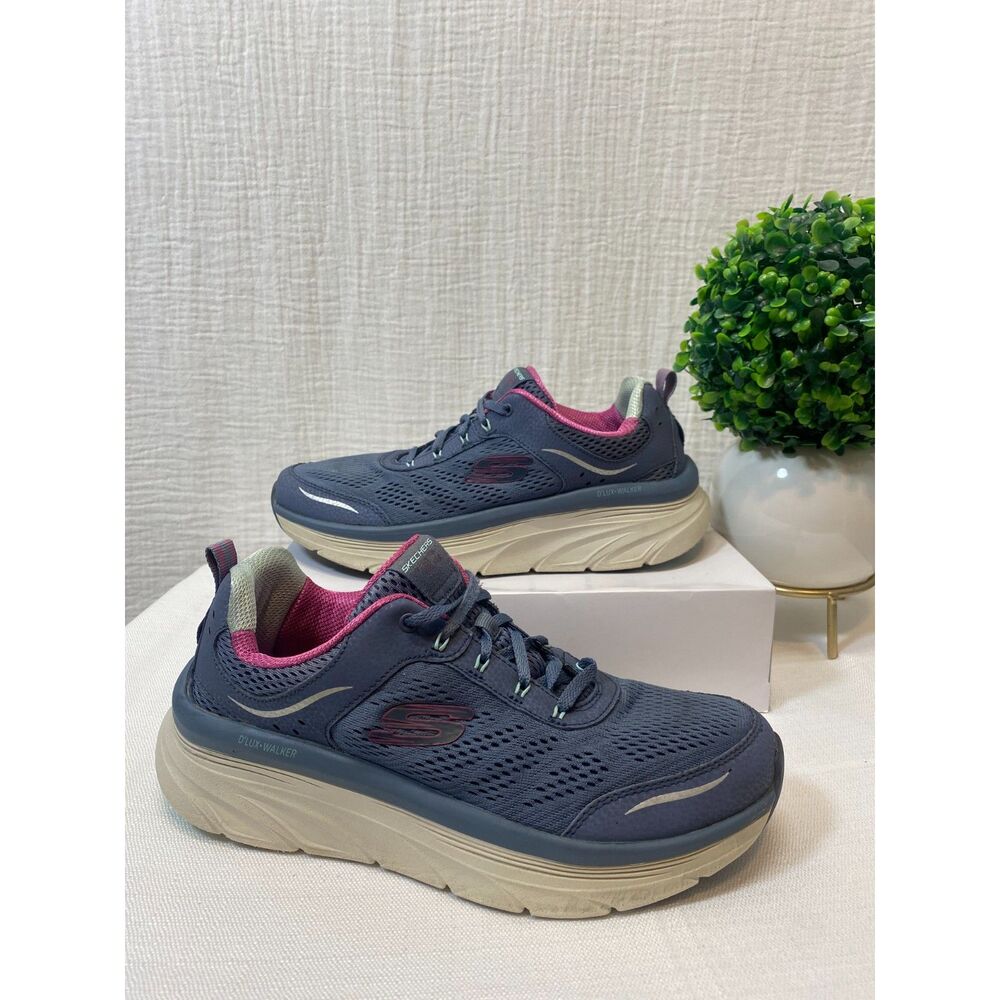 Skechers D' Lux Walker Infinite Motion Running Shoes Women's Size 10 Blue